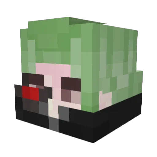 CeshVexxas Minecraft avatar head, 3D render