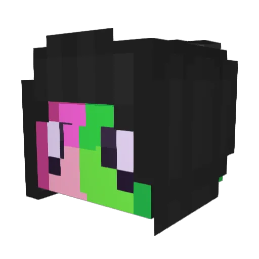 Cespod Minecraft avatar head, 3D render
