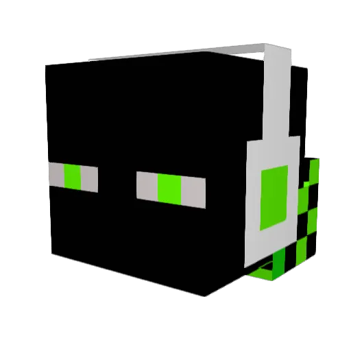 Cessoy Minecraft avatar head, 3D render