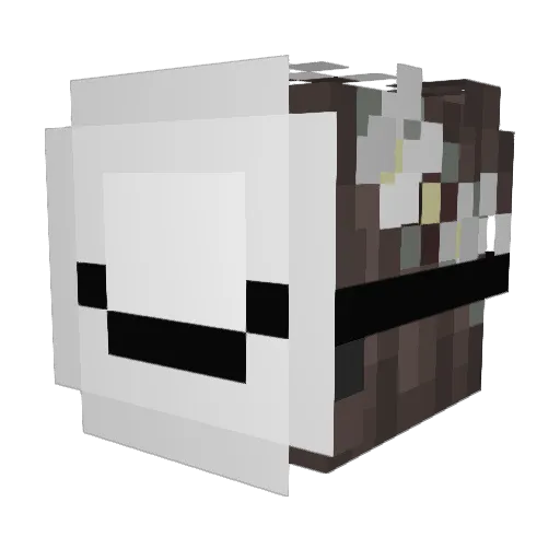 Cesss Minecraft avatar head, 3D render