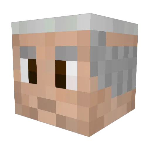 CesurKaptan Minecraft avatar head, 3D render