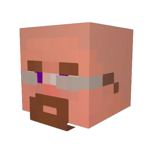 Cetinos05 Minecraft avatar head, 3D render