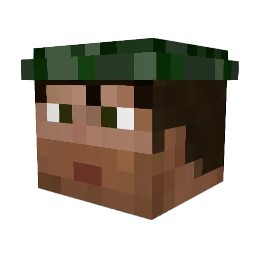 Ceto_ Minecraft avatar head, 3D render