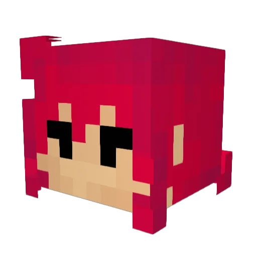 Cev0 Minecraft avatar head, 3D render