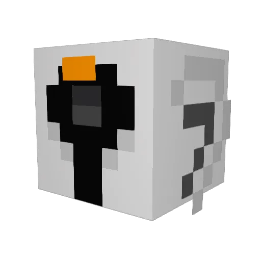 Cevarul Minecraft avatar head, 3D render
