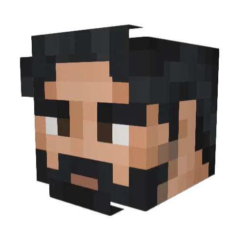 Ceve01 Minecraft avatar head, 3D render