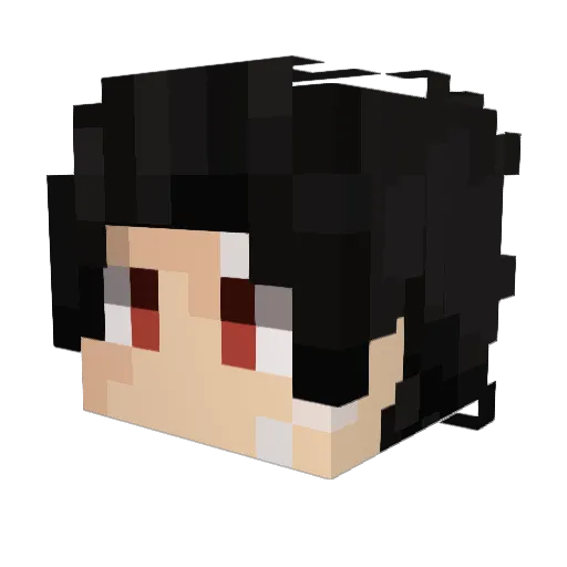 Cevne Minecraft avatar head, 3D render