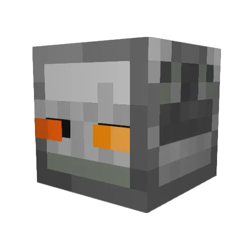 Cewu069 Minecraft avatar head, 3D render