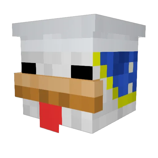 CeyCeyKey Minecraft avatar head, 3D render