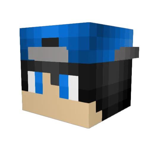 Ceycey137 Minecraft avatar head, 3D render