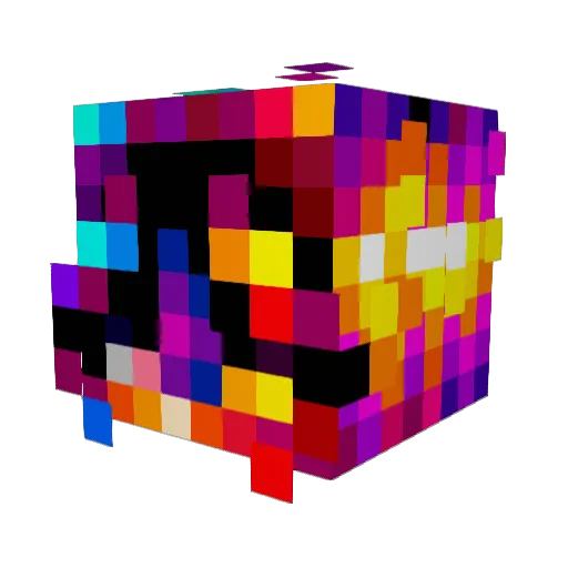 Ceyeborg Minecraft avatar head, 3D render