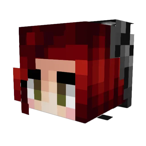 Ceylivia Minecraft avatar head, 3D render