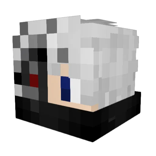 CezaBlanka Minecraft avatar head, 3D render