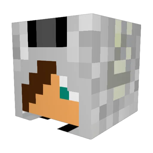 Cezar_03 Minecraft avatar head, 3D render
