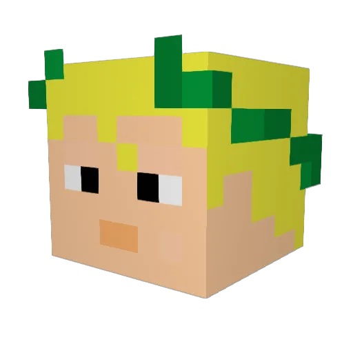 Cezar_CXCV Minecraft avatar head, 3D render
