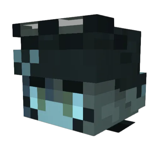 Cezarnic Minecraft avatar head, 3D render