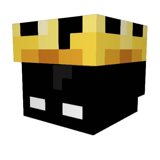 Cezrr Minecraft avatar head, 3D render