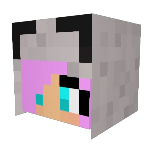 Cezzy09 Minecraft avatar head, 3D render