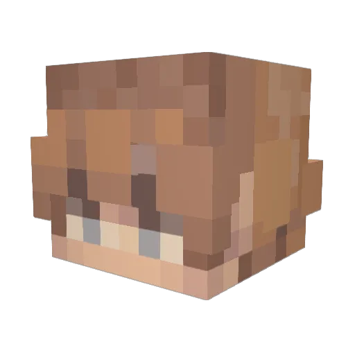 CfeaVea Minecraft avatar head, 3D render