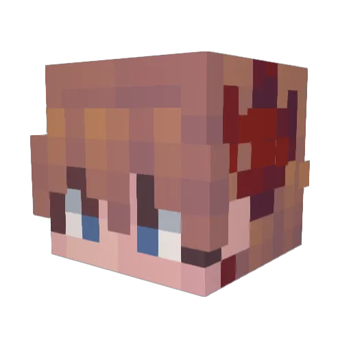 CgBliitz Minecraft avatar head, 3D render