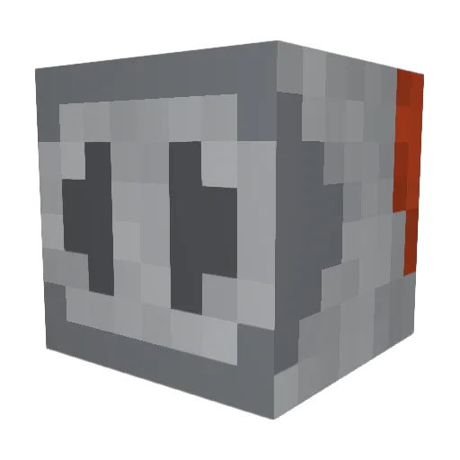 Cgaf Minecraft avatar head, 3D render