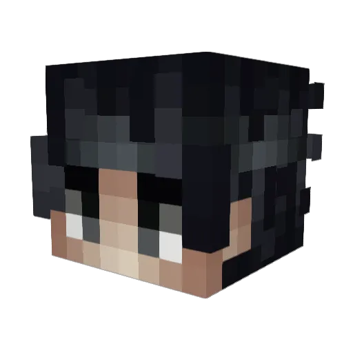 Cgaib Minecraft avatar head, 3D render