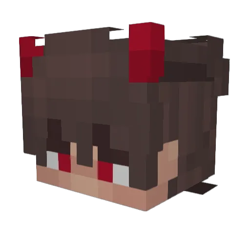 Cgally Minecraft avatar head, 3D render