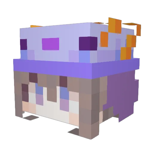 Cgmxyhc Minecraft avatar head, 3D render