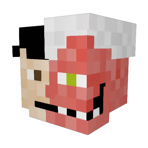 Cgravy25 Minecraft avatar head, 3D render