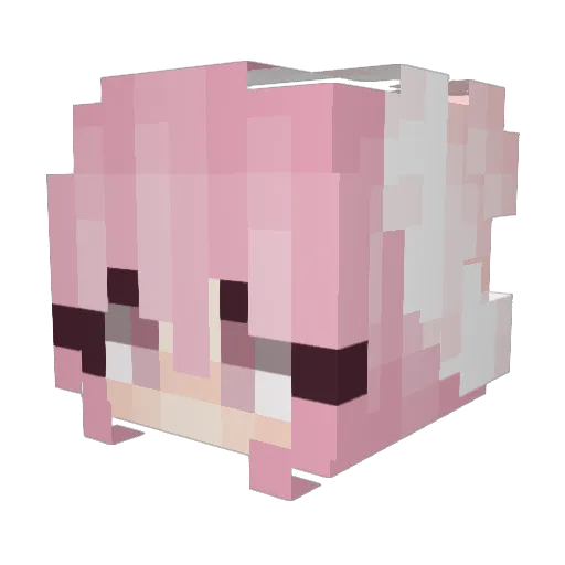 Ch0c01ATe Minecraft avatar head, 3D render