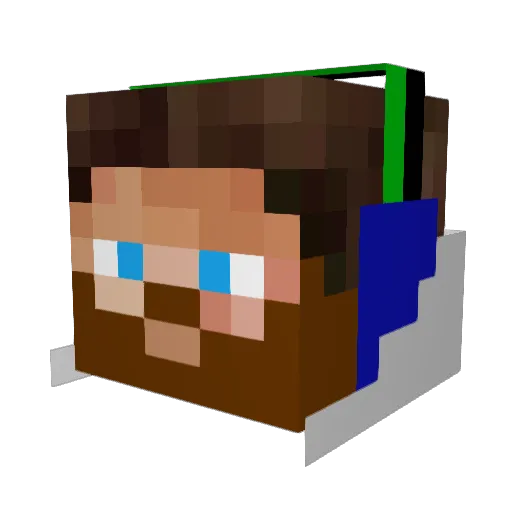 Ch0derock Minecraft avatar head, 3D render