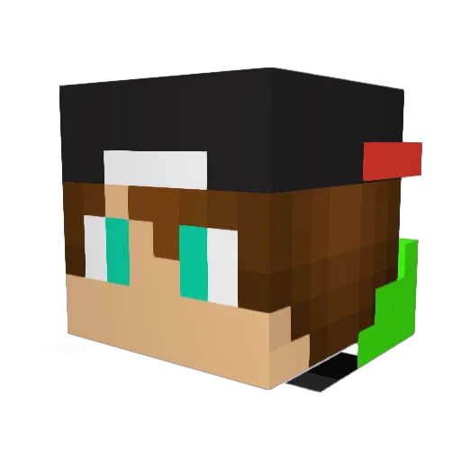 Ch0k0pr0 Minecraft avatar head, 3D render