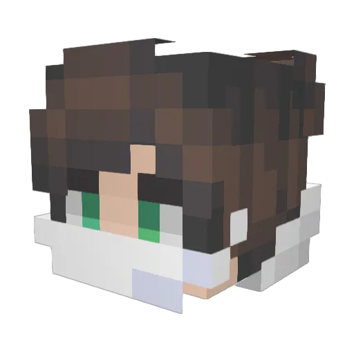 Ch0meur_ Minecraft avatar head, 3D render