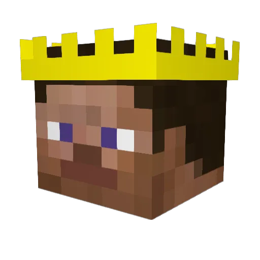 Ch0nkers Minecraft avatar head, 3D render