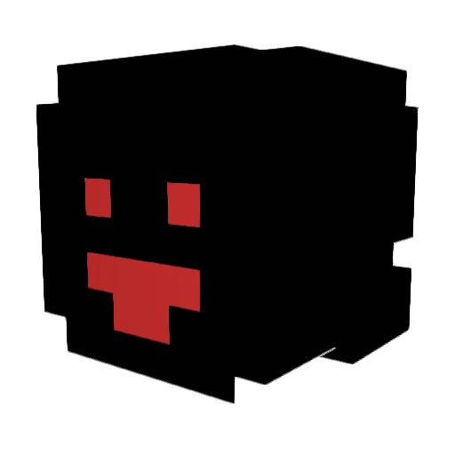 Ch1ck_B Minecraft avatar head, 3D render