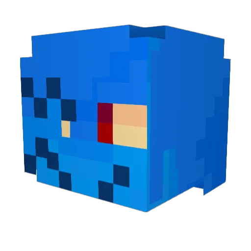 Ch1ckenZ1 Minecraft avatar head, 3D render
