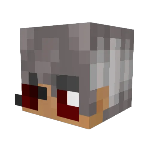 Ch1kKenN Minecraft avatar head, 3D render