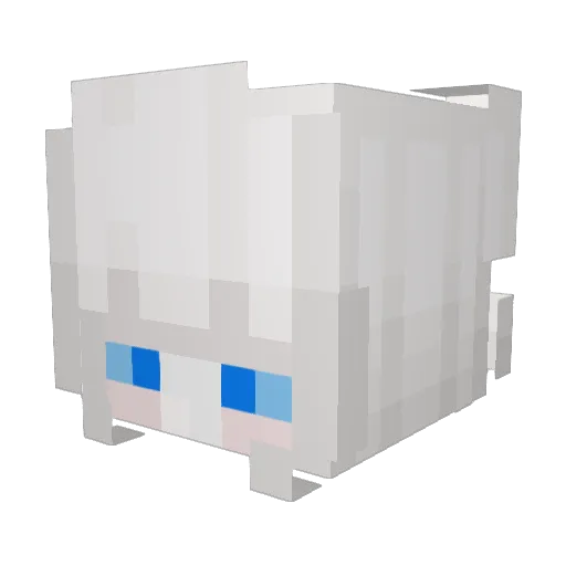 Ch1ka0 Minecraft avatar head, 3D render