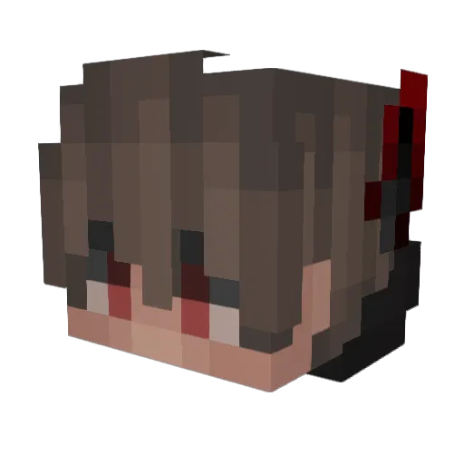 Ch1orine09 Minecraft avatar head, 3D render