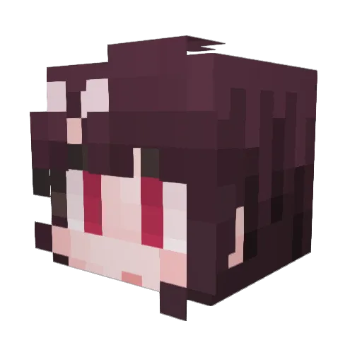 Ch2eze Minecraft avatar head, 3D render