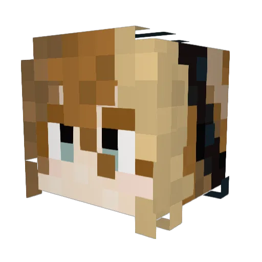 Ch33RrY Minecraft avatar head, 3D render