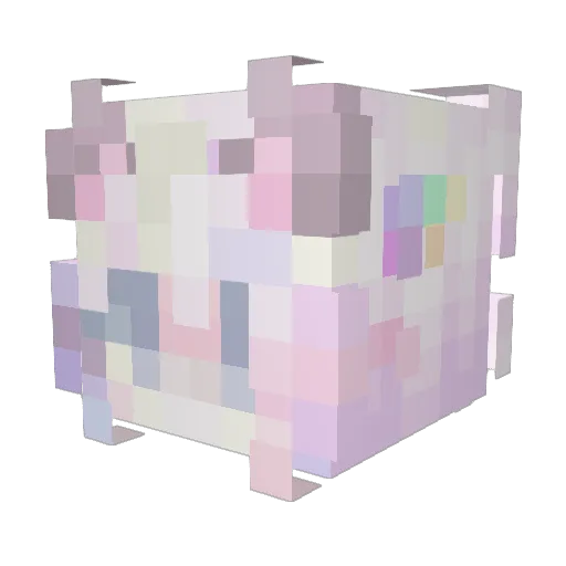 Ch3ckmqte Minecraft avatar head, 3D render