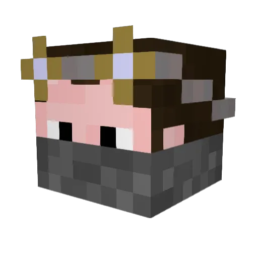 Ch3y4 Minecraft avatar head, 3D render