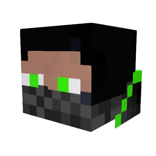 Ch3z86 Minecraft avatar head, 3D render