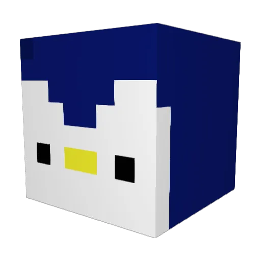 Ch4cc Minecraft avatar head, 3D render