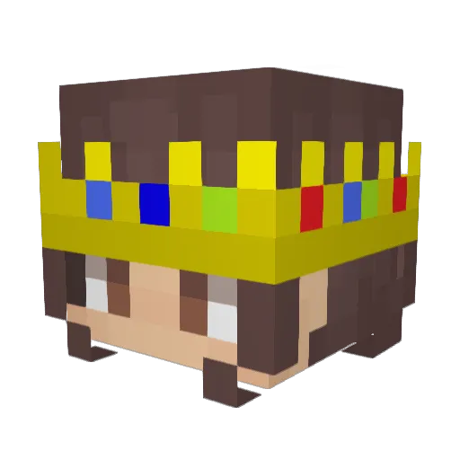 Ch4ra Minecraft avatar head, 3D render