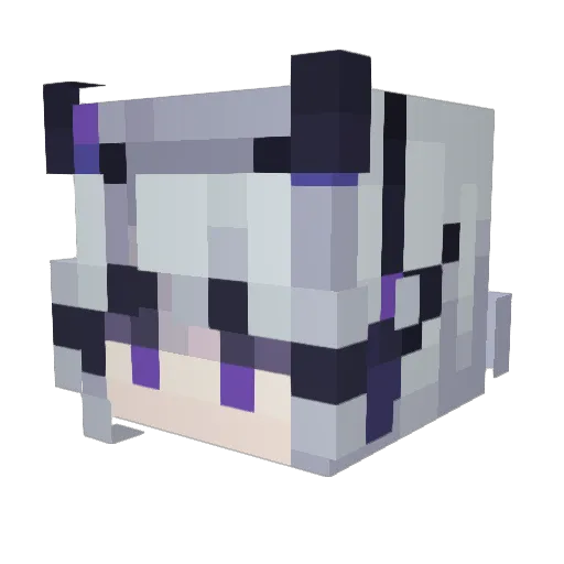 ChA0s_Cr0w Minecraft avatar head, 3D render