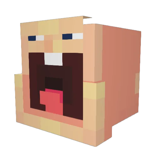 ChALLeN12 Minecraft avatar head, 3D render