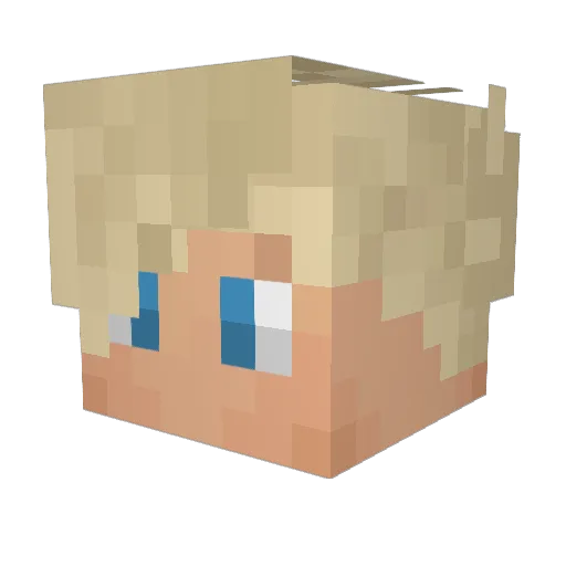 ChArLiE_J Minecraft avatar head, 3D render