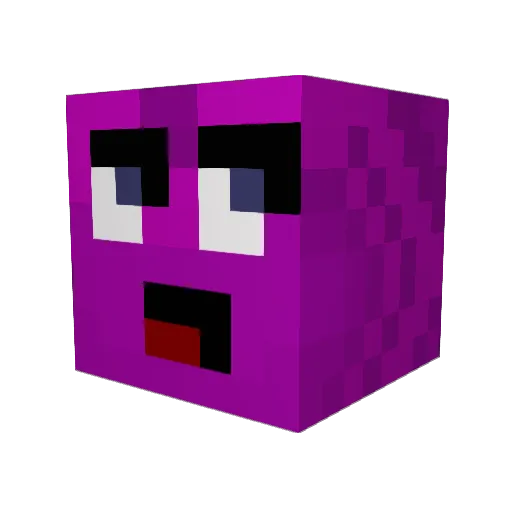 ChCiWy Minecraft avatar head, 3D render